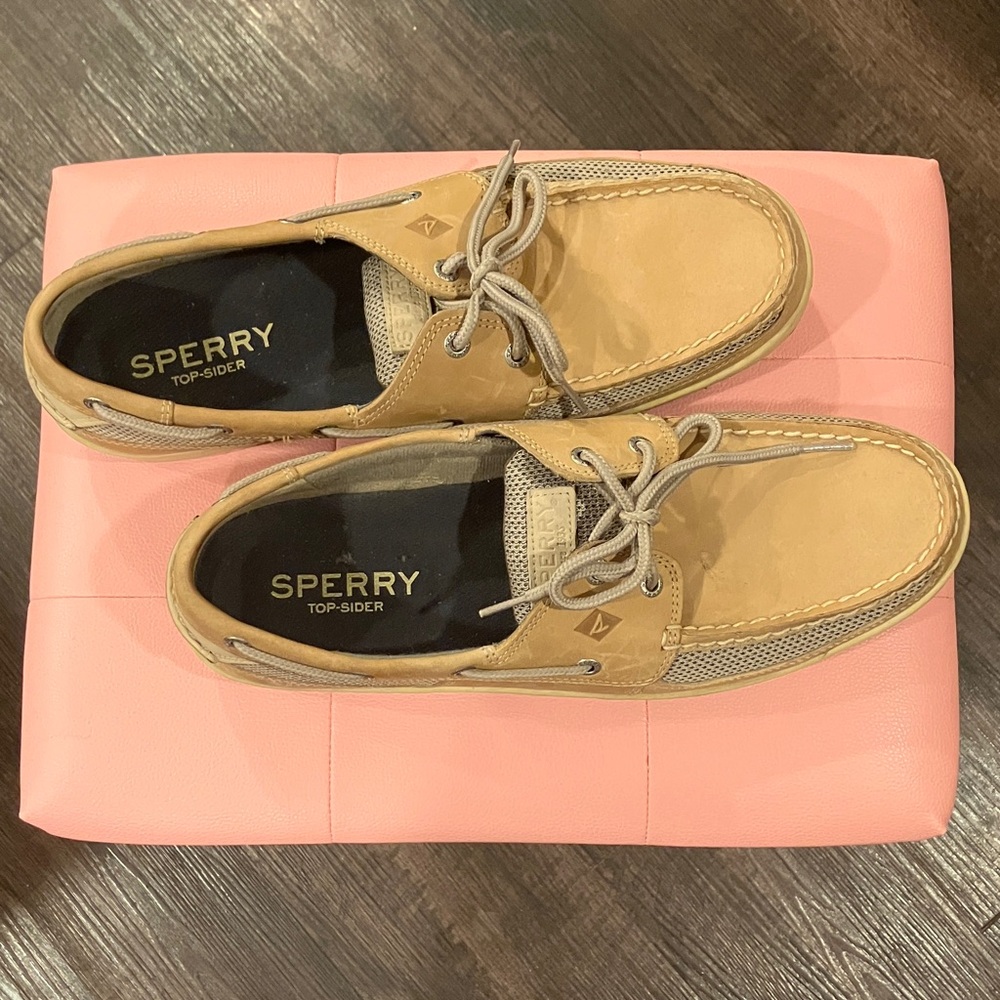 Sperry Men's Beige and Tan Boat Shoes